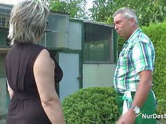 CrocoPost presents: German grandpa and grandma fuck hard in garden