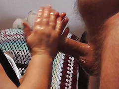 CrocoPost presents: Christmas olive oil handjob and blowjob part 1 of 3