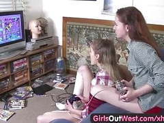 CrocoPost presents: Girls out west - lesbian babes with hairy and trimmed cunts