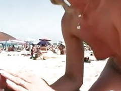 CrocoPost presents: Naomi1 blowjob on a beach