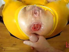 CrocoPost presents: Anal fisting and fucking with cock and balls makes me squirt