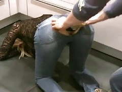 CrocoPost presents: Anal champagne bottle insertion