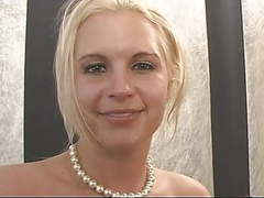 CrocoPost presents: Blonde beauty comes hard on sybian.