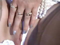 CrocoPost presents: Mature mom upskirt, flashing, fingering smooth shaved pussy