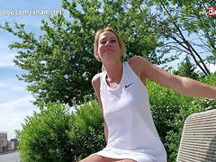 CrocoPost presents: German blonde milf outdoor creampie