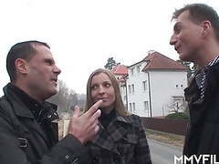 CrocoPost presents: Sexy czech babe picked up for threesome
