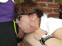 CrocoPost presents: Chelsy sun is the naughty secretary (french amateur glasses)