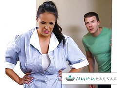 CrocoPost presents: Nurumassage hot maid discovers nuru with young lad