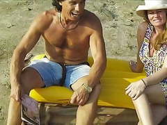 CrocoPost presents: Mature naked beach fuck
