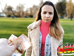 CrocoPost presents: German scout - tiny teen mona fuck for cash at pickup cast