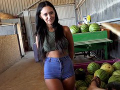 CrocoPost presents: Gina ferocious with natural tits and hot ass gets fucked hard, Couple, Hardcore, Brunettes, Long Hair, Latina, MILF, Shorts, Pussy Licking, Blowjob, Big Tits, Natural Tits, Hot Ass