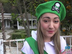 CrocoPost presents: Horny lily adams with natural tits enjoys while being fucked