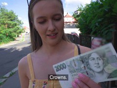 CrocoPost presents: Round butt stranger stacy cruz takes money to ride a hard dick