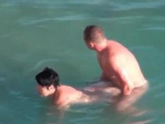 CrocoPost presents: Curvy couple has hardcore sex in the ocean
