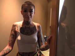 CrocoPost presents: Hd pov video of tattooed leigh raven sucking a rock solid cock