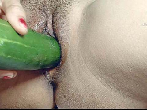 CrocoPost presents: I can't get any where big black cock so my small pussy fucked by big cucumber  in hindi