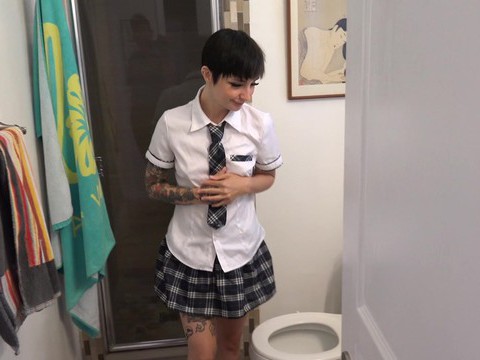 CrocoPost presents: Homemade pov video of short hair stevie moon getting fucked