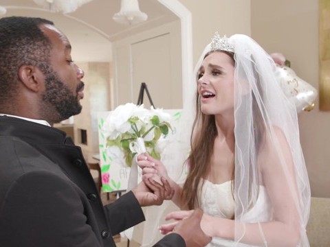 CrocoPost presents: Hardcore interracial gangbang with hot ass bride aften opal. hd