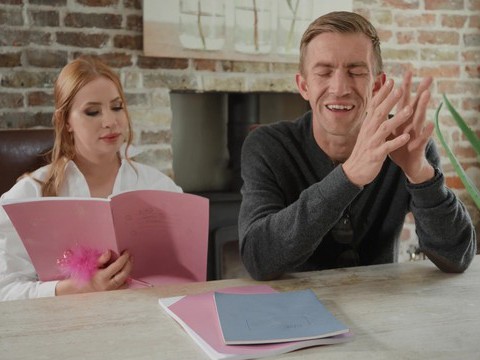 CrocoPost presents: Naughty redhead kiara lord bends over to be fucked on the table