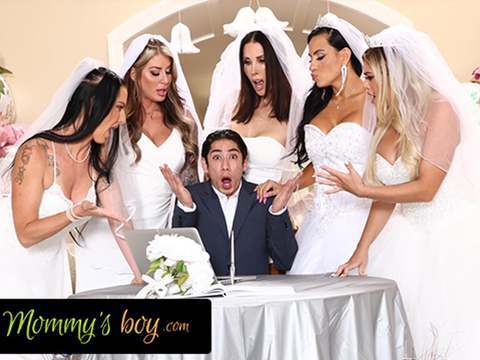 CrocoPost presents: Mommy's boy - furious milf brides reverse gangbang hung wedding planner for wedding planning mistake