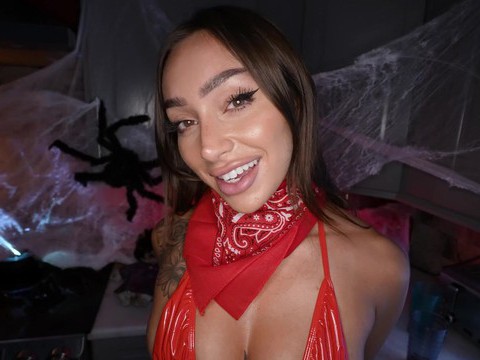 CrocoPost presents: Tattooed sisi rose wearing red lingerie gets fucked hard