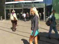 CrocoPost presents: Blonde really likes sex in public places