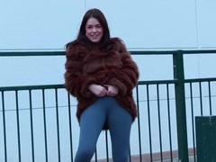 CrocoPost presents: Public pissing play makes this girl so horny