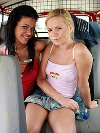 CrocoPost presents: Naughty young Ellis and her hot friend share a hard cock