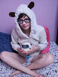 CrocoPost presents: Innocent teen cutie does something really naughty to her daddy before bedtime and she really seems to like it