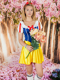 CrocoPost presents: This blonde cutie has the right kind of shapes to show off and she is not shy to go all in and throw her cloths on the ground.