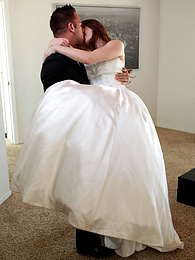 CrocoPost presents: Bride with big fake tits Veronica Vain gets her trimmed pussy nailed deep