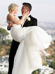 CrocoPost presents: Hot blonde Anikka Albrite consummates her marriage vows after getting married