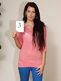 CrocoPost presents: Intriguing teen Angela A gets naked in a casting and shows her hot ass and pussy